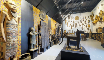 African Tribal Art Showroom 3D Model virtual field trip thumbnail