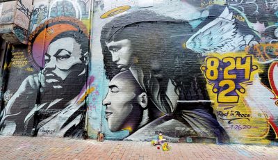 Graffiti Alley Cambridge: Kobe Bryant 3D Model virtual field trip thumbnail